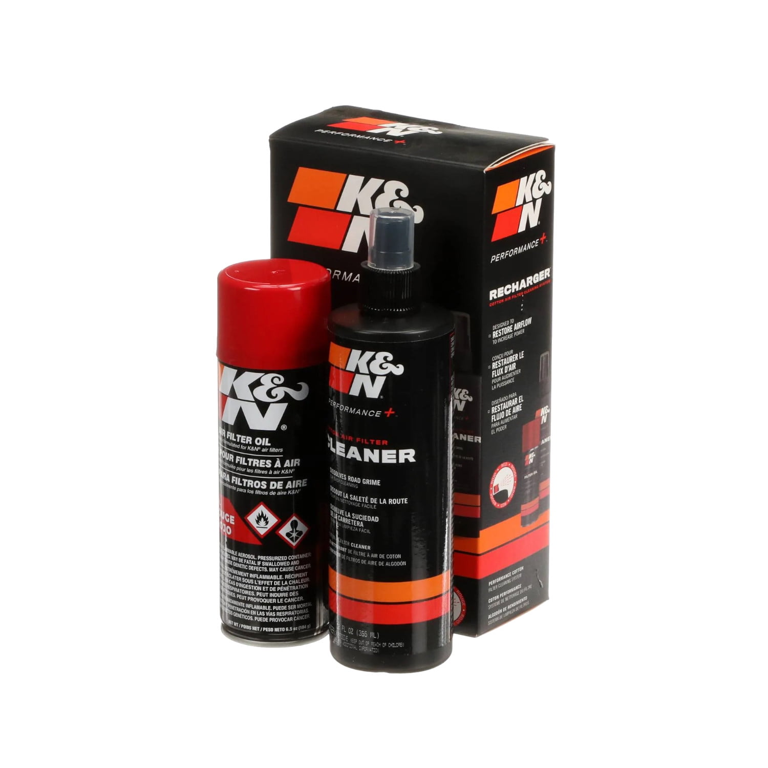 K&n Recharger Kit 99-5000. Limpiador Y Aceite Spray Para Filtros De Aire