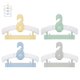 thumbnail image 1 of Perchas ajustables JSF para bebés, 20 unidades, perchas de armario para guarderías infantiles, antideslizantes, extensibles, ideales para ropa de recién nacidos (diseño de osos coloridos), 1 of 6