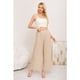thumbnail image 3 of Pantalon Palazzo Mujer Verano Casual Pretina Alta Jaspeado 3010, 3 of 4