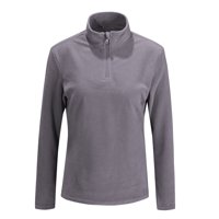 Andesland - Polera Ii Capa Micropolar Liso Medio Cierre Mujer