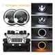 thumbnail image 2 of Foco 7 Pulgadas Ronda Faro Led Halo Motor Angel Eyes 2pc, 2 of 9