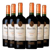 Casa Silva - 6 Vinos Gran Terroirs Merlot, 750 Ml, 14%