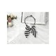 thumbnail image 4 of INSPIRE CHIC Lazo de Mujer Ajustable con Nudo Pre-Hecho a Rayas para Uniforme 4.33" x 5.51" Negro Blanco, 4 of 5