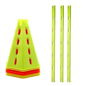 Sdmed - Set 6 Conos Agilidad Hexagonal 30Cm + 3 Varas – Mk-8992-A