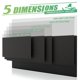 thumbnail image 4 of Desk Mat K KNODEL - Almohadilla de piel de PVC para oficina pequeña, color negro, 4 of 6
