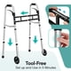 thumbnail image 5 of Andador Plegable de Aluminio Ajustable HOMENURSE 3.5 kg Plata, 5 of 9