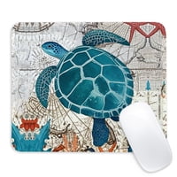 Alfombrilla De Ratón Cdzyng Sea Turtle Cuadrada Con Base De Goma Antideslizante