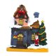 thumbnail image 4 of Escena De Navidad De Resina Snow House Light Up Village Decor Santa Claus Y Bell, 4 of 5