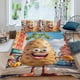 thumbnail image 2 of Papa Graciosa Conjunto de sábanas temático, trío de piezas, cómodo y amigable con la piel, diseño único, regalo de decoración para el hogar para familiares, amigos y fans,140cm *210cm, 2 of 6
