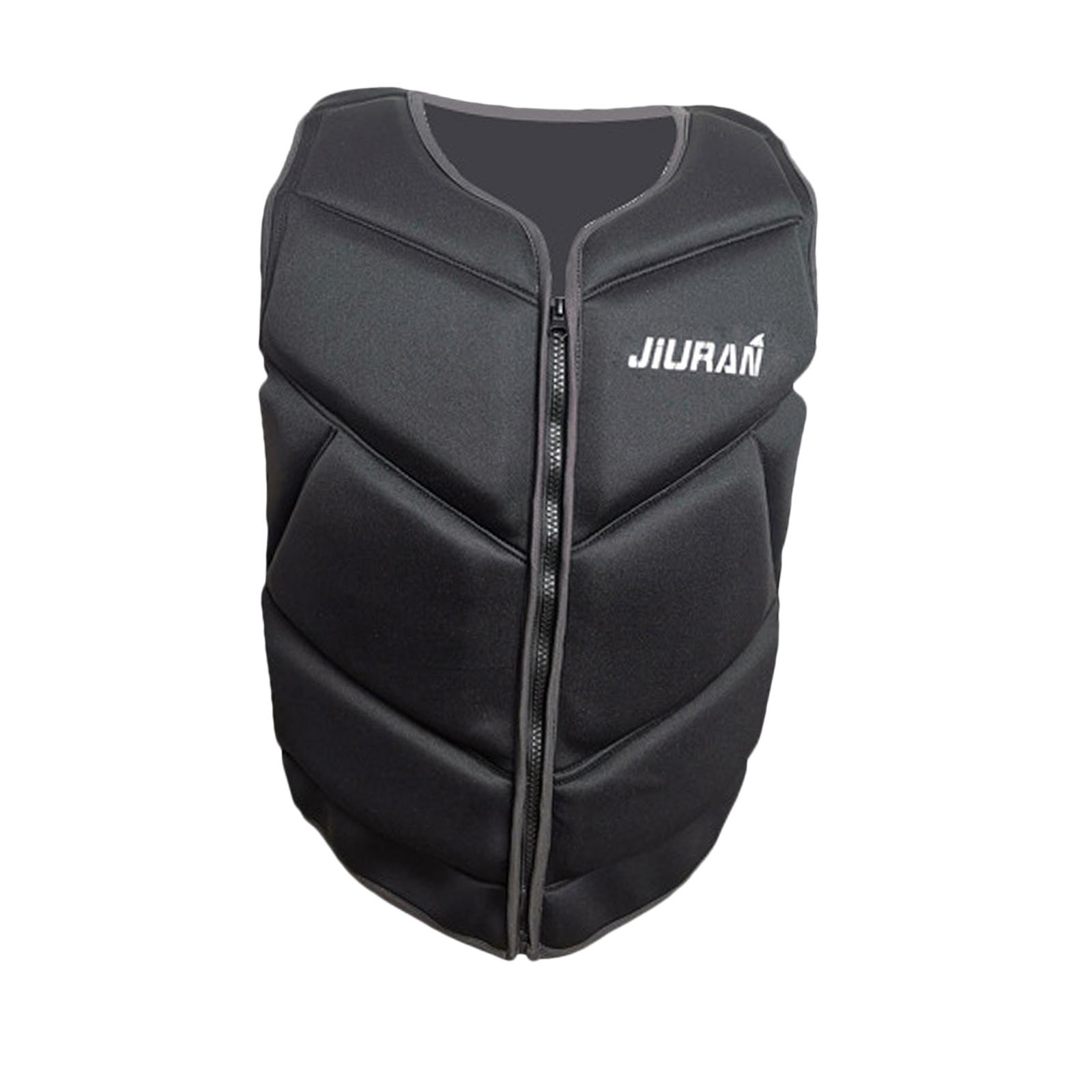 Magideal - Chaleco Salvavidas Para Adultos Unisex, Chaleco Para Deportes Acuáticos, Chaleco Para Pesca, Natación, Negro Y Gris Xl