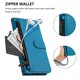 thumbnail image 2 of Funda Tipo Billetera para samsung galaxy A07 4G/5G con Soporte y Bolsillo con Cierre Azul, 2 of 6