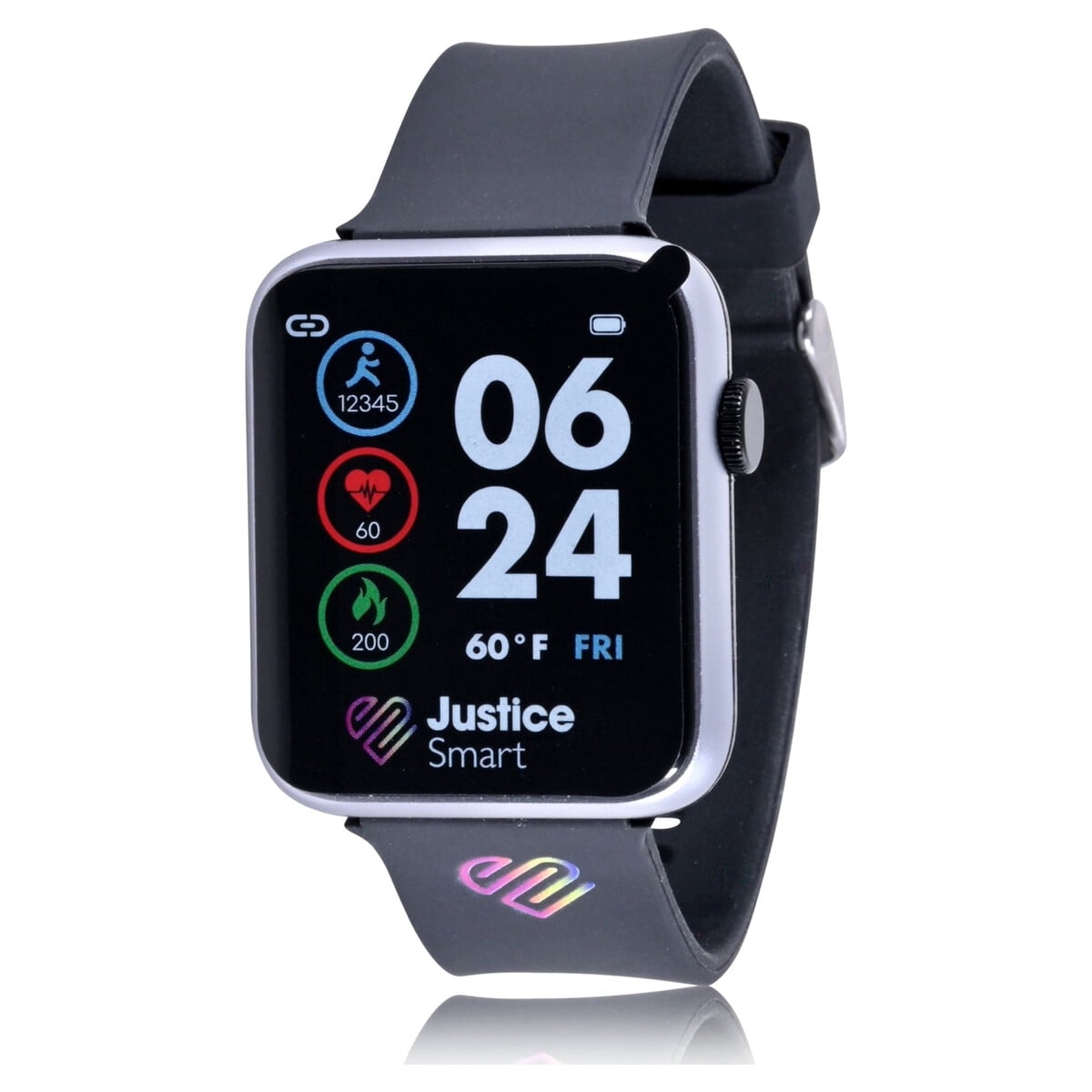 Smartwatch Justice Digital Correa Silicona Negro Jse4225wm