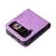 thumbnail image 5 of Funda tipo cartera FOXDOCK para Samsung Galaxy Z Flip 4 , diseño girasol en relieve, cuero PU, cierre magnético, soporte y tarjetero, 5 of 5