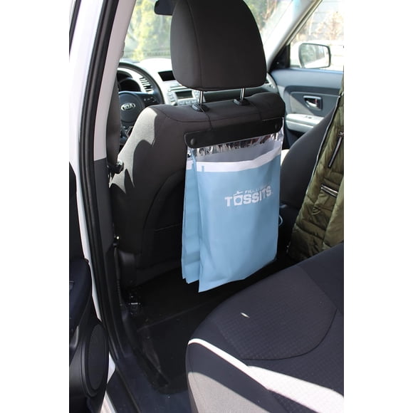 Bolsas desechables para basura de coche Tossits para colgar, azul, juego de 21