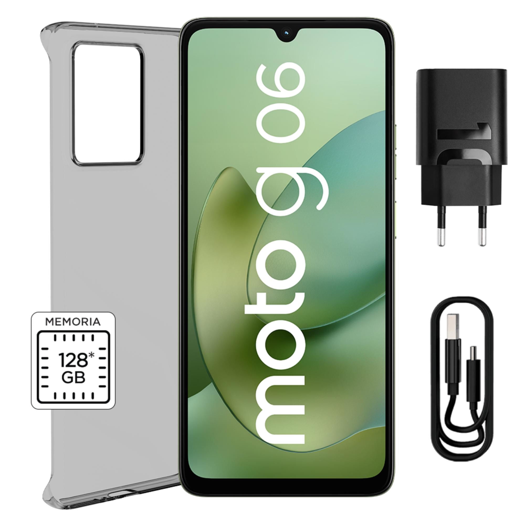 Motorola - Smartphone Moto G06 128Gb + 4 Verde