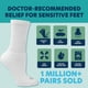 thumbnail image 3 of Calcetines para diabéticos Doctor's Choice para hombre, blancos, 10-13, talla 4 pares, 3 of 6