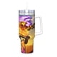 thumbnail image 2 of El Aprendiz del Tigre Vaso aislado de acero inoxidable con asa, diseño temático, regalo para familia, amigos y fans; incluye pajita y encaja en el portavasos estándar, 40 oz, 2 of 6