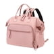 thumbnail image 3 of Bolso De Pañales Bolso De Hombro Reutilizable Bolso De Pañal De Bebé Ancho Abierto Rosa, 3 of 5