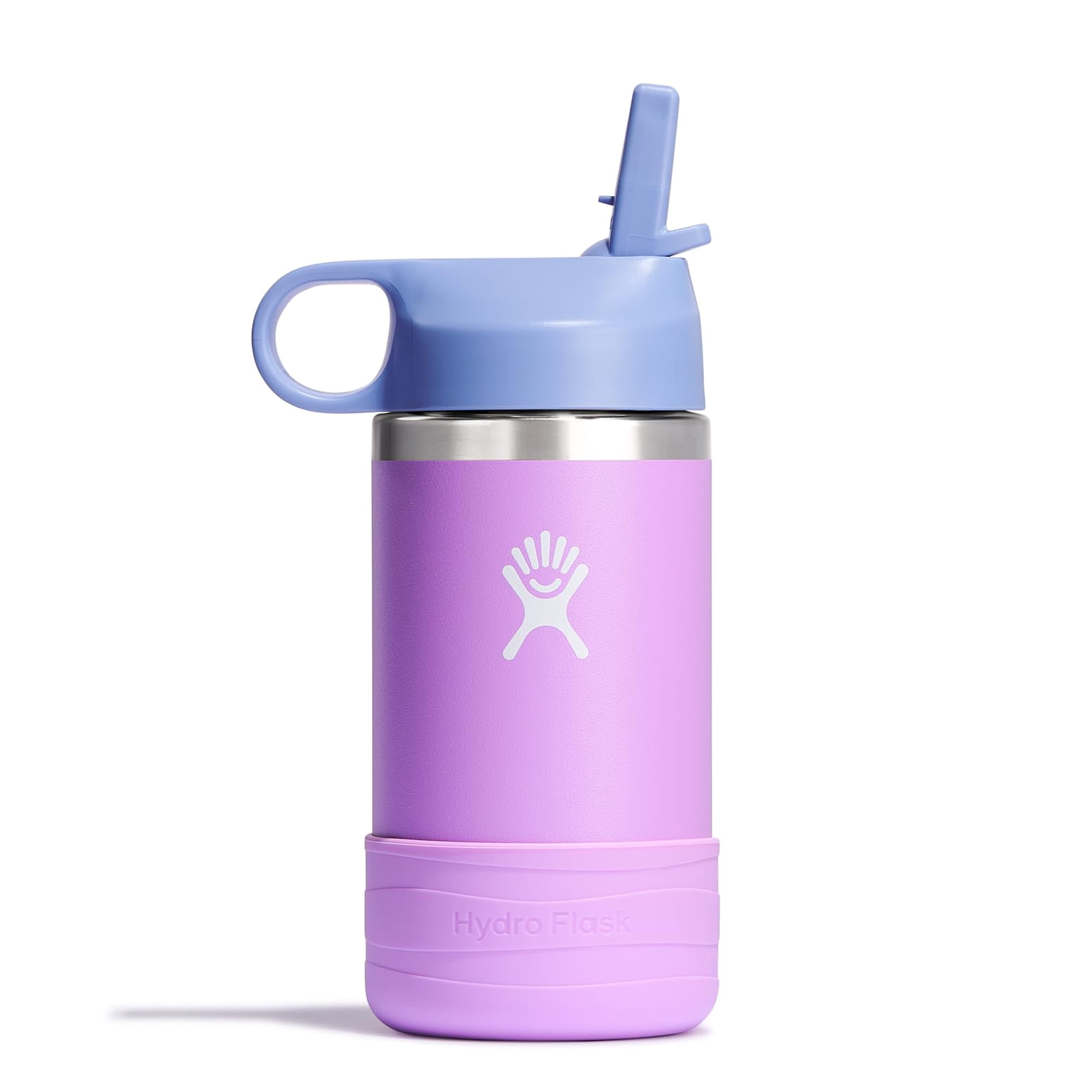 Botella De Agua Hydro Flask Kids, 350 Ml, Boca Ancha Con Tapa De Pajita