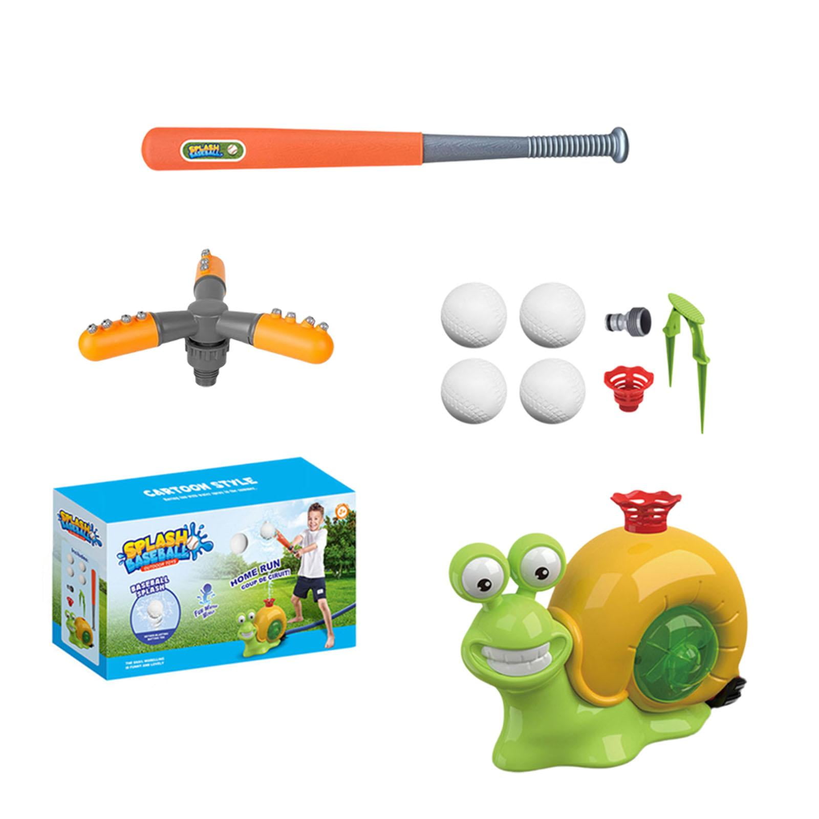 Magideal - Juguete De Béisbol Con Rociador De Agua 2 En 1, Juego De Agua De Verano, Juguete De Verano, Béisbol De Agua Con Rociador Giratorio De 360 Degree Para Niños Con Boquilla Giratoria