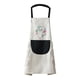 thumbnail image 1 of Delantal de Cocina para Mujer con Bolsillo y Toalla de Mano, Gris, 1 of 3