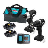 Kit Inalámbrico 18V Taladro + Atornillador Makita Dlx2414X7B