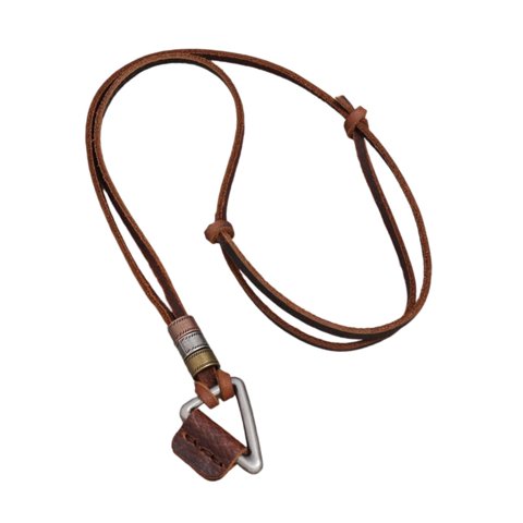 Magideal - Collar Con Colgante De Cuero Sintético Tipo Cadena Para Suéter, Ideal Para Cumpleaños Y Fiestas De San Valentín.