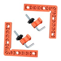 Magideal - 2 Abrazaderas De Esquina De 90 Grados, Herramienta De Carpintería, Abrazadera De Fijación Para Carpintería De Madera, Regla De Ángulo Recto Profesiona M