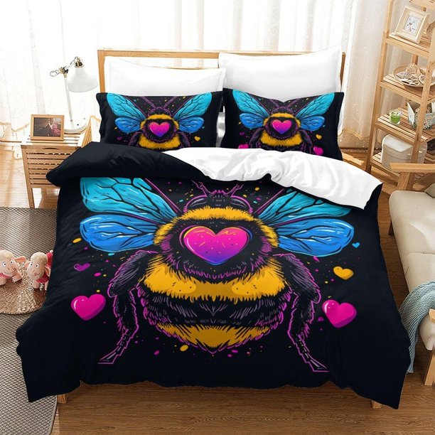Butterfly Four Seasons Pattern Duvet Cover Bedding Set Pillowcase 3-Piece Bedding Set