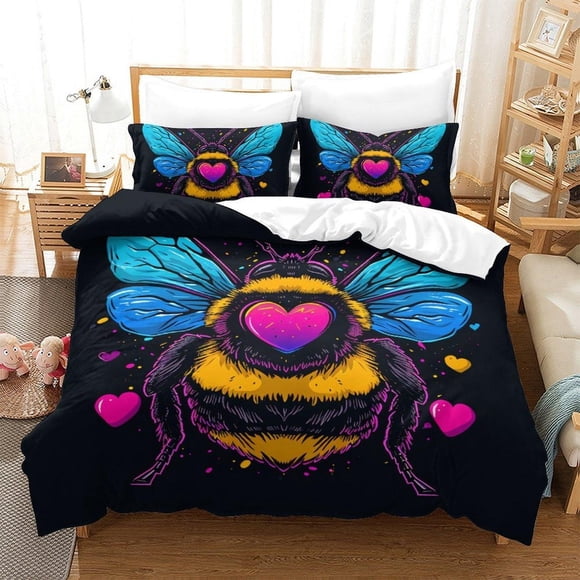 Butterfly Four Seasons Pattern Duvet Cover Bedding Set Pillowcase 3-Piece Bedding Set