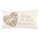thumbnail image 1 of Almohada decorativa Rizzy Home T13306 con relleno de plumón, 28 x 53 cm, color beige, 1 of 5