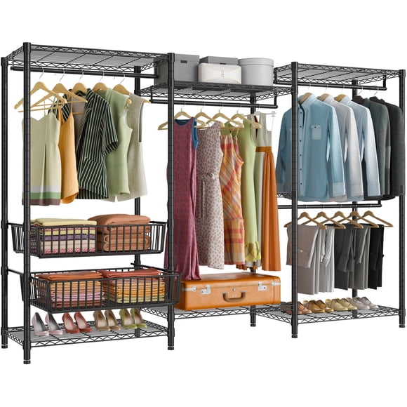 Perchero VIPEK V10 de alta resistencia 175x40x194 cm negro