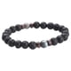 thumbnail image 3 of Pulsera Para Hombre, Piedra De Luna Natural, Piedra De Lava, Ajustable, Conectar, Gris, 3 of 5