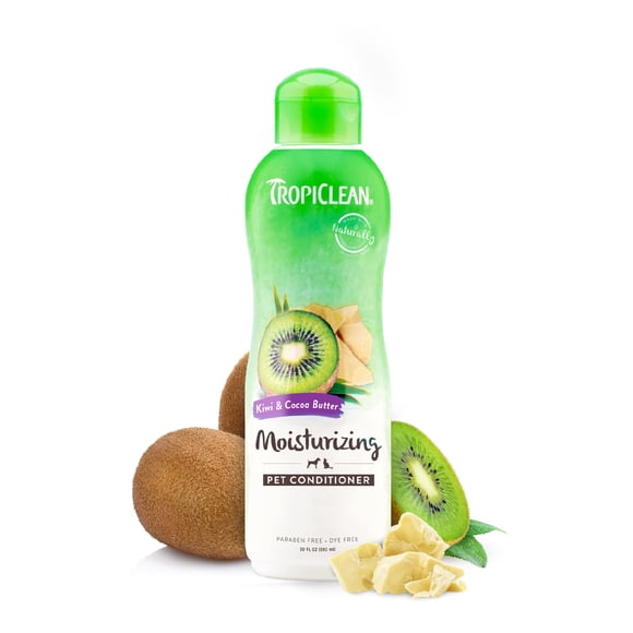 Acondicionador para perros TropicLean con mantequilla de kiwi y coco, 600 ml, fabricado en EE. UU