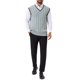 thumbnail image 2 of INSPIRE CHIC Chaleco de Punto Sin Mangas con Cuello en V de Color Sólido para Hombre M Gris Claro, 2 of 5