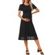 thumbnail image 2 of INSPIRE CHIC Vestido Floral Flowy de Maternidad para Mujeres, Vestido Midi Formal Casual de Embarazo 2026 Verano M Negro, 2 of 6