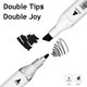 thumbnail image 2 of Marcadores de Alcohol Arhomet 6 unidades Negro con Puntas Dobles - Set de Arte, 2 of 7