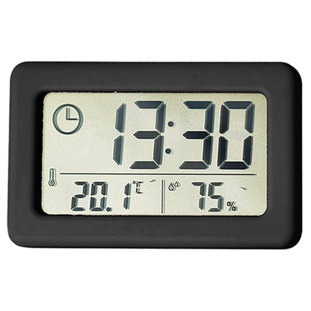 Reloj sencillo, ligero y delgado, reloj electrónico de temperatura y humedad, reloj conveniente.
