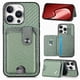 thumbnail image 1 of Funda Billetera Tejida para iPhone 16 Pro Max con Soporte y Tarjetero Verde, 1 of 5