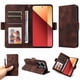 thumbnail image 1 of Carcasa FOXDOCK Xiaomi Poco M6 Pro 4G de cuero PU, diseño acolchado clásico, protección contra caídas y rayones, 1 of 5