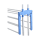 thumbnail image 3 of Tendedero Colgador De Ropa Perchero Plegable De 3 Niveles Azul, 3 of 5
