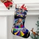 thumbnail image 2 of La Rueda de la Fortuna Tema: Calcetines de Navidad, fino lino blanco para colgar en escaleras y chimenea, decoración navideña para el hogar, regalo de Navidad. 45cm × 32cm, 2 of 5