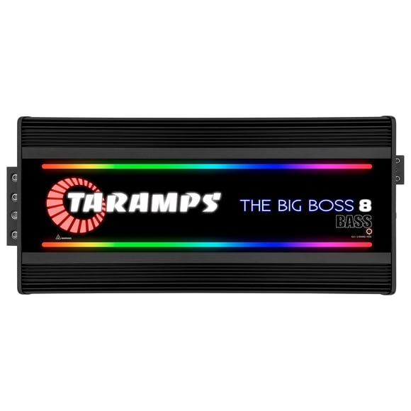 Amplificador Taramps The Big Boss 8 Bass 8000 W RMS 108 Efectos RGB