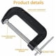 thumbnail image 2 of Juego de abrazaderas en C Zeromall, acero pesado, 10 cm, industrial, 2 unidades, 2 of 7