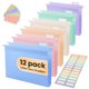 thumbnail image 1 of Carpeta colgante jxovir tamaño carta – Pack de 12 en colores pastel, 1 of 8