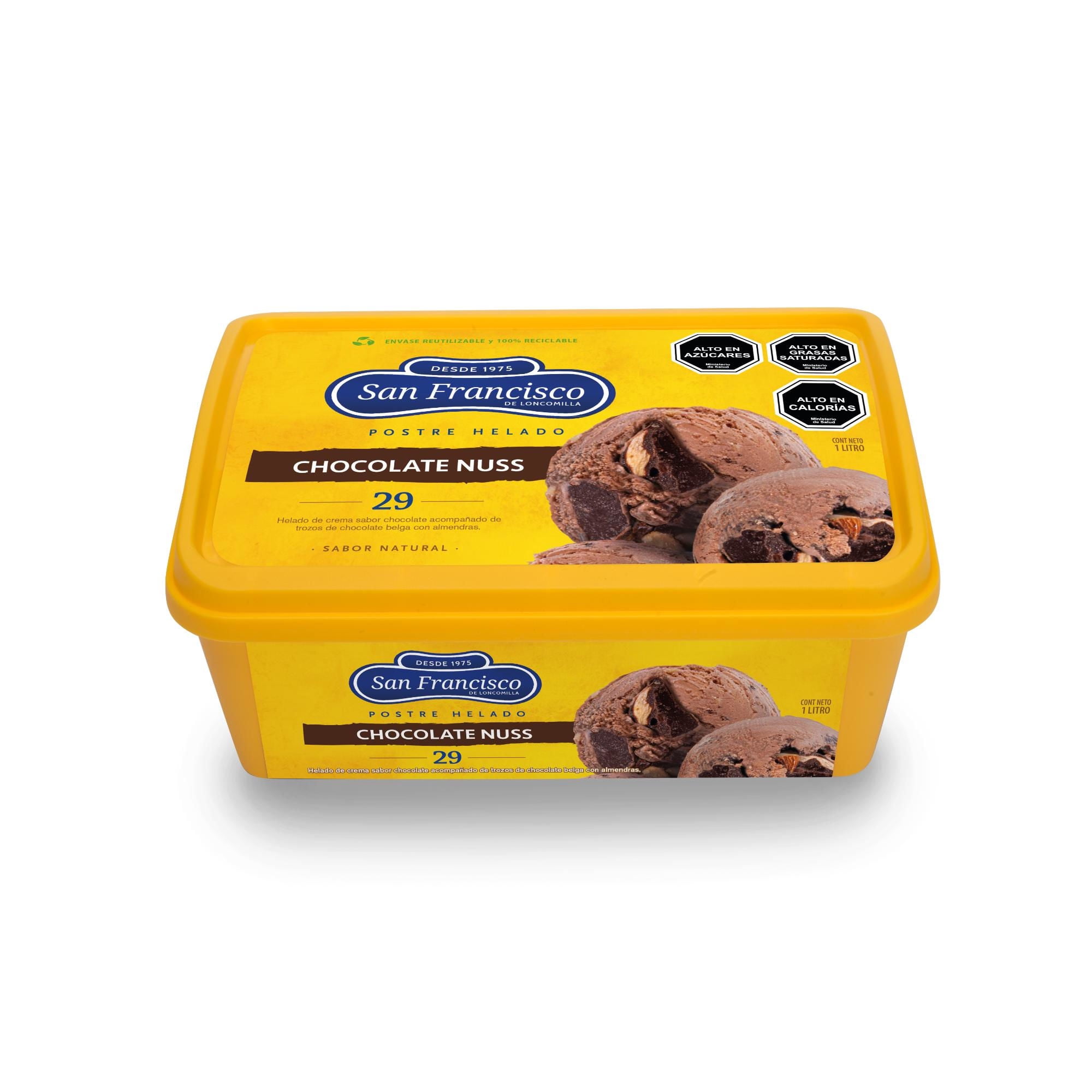 Helado Chocolate Nuss Premium Cassata 1 L San Francisco