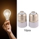 thumbnail image 5 of 10 piezas E27 a E14 Adaptador de portalámparas Accesorios de iluminación para el hogar duraderos Convertidor de portalámparas de fácil instalación, 5 of 7