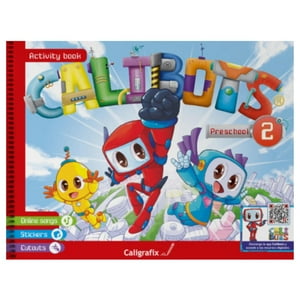 Caligrafix - Calibots Nº2 (A Partir De 5 Años) - Libro Inglés Kinder Blanco