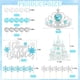 thumbnail image 2 of Decoraciones para Pastel Sunshuang 28 Piezas Tema Princesa de Hielo Invierno, 2 of 5