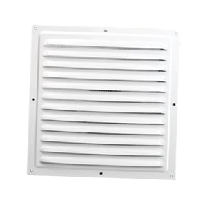 Magideal - Cubierta De Rejilla De Ventilación Cuadrada De Aluminio Aleación Para Aire Con Rejilla Antirretorno Fácil Instalación Adecuada Para Baño Hogar Oficina 25Cm